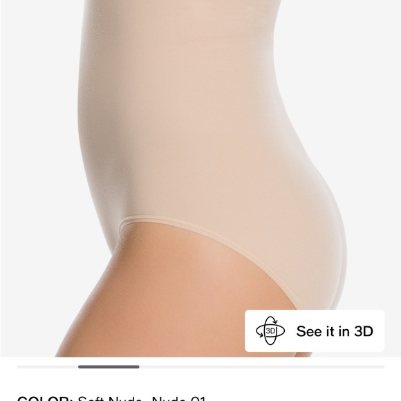 Spanx Higher Power Panties - high-waisted shaper brief- size XL- color soft nude - Picture 7 of 8